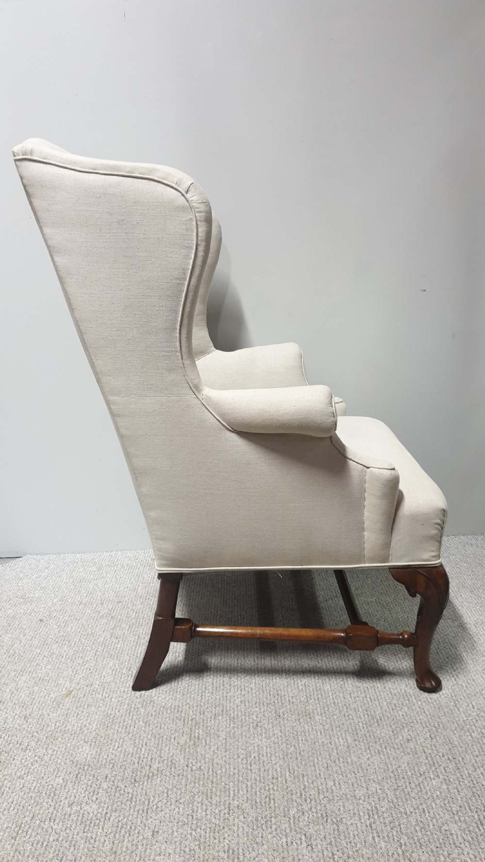 Huge Victorian Mahogany Wing  Chair View VIII