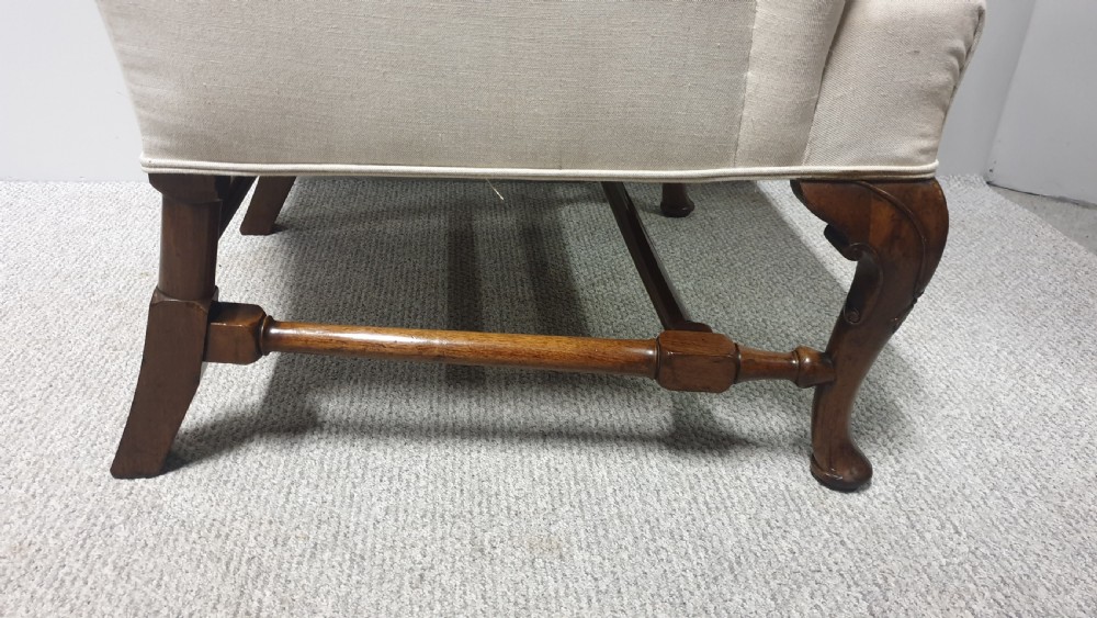 Huge Victorian Mahogany Wing  Chair View IX