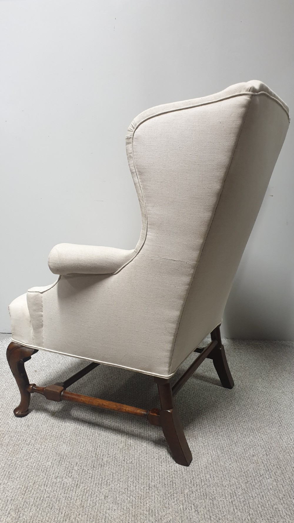 Huge Victorian Mahogany Wing  Chair View XI