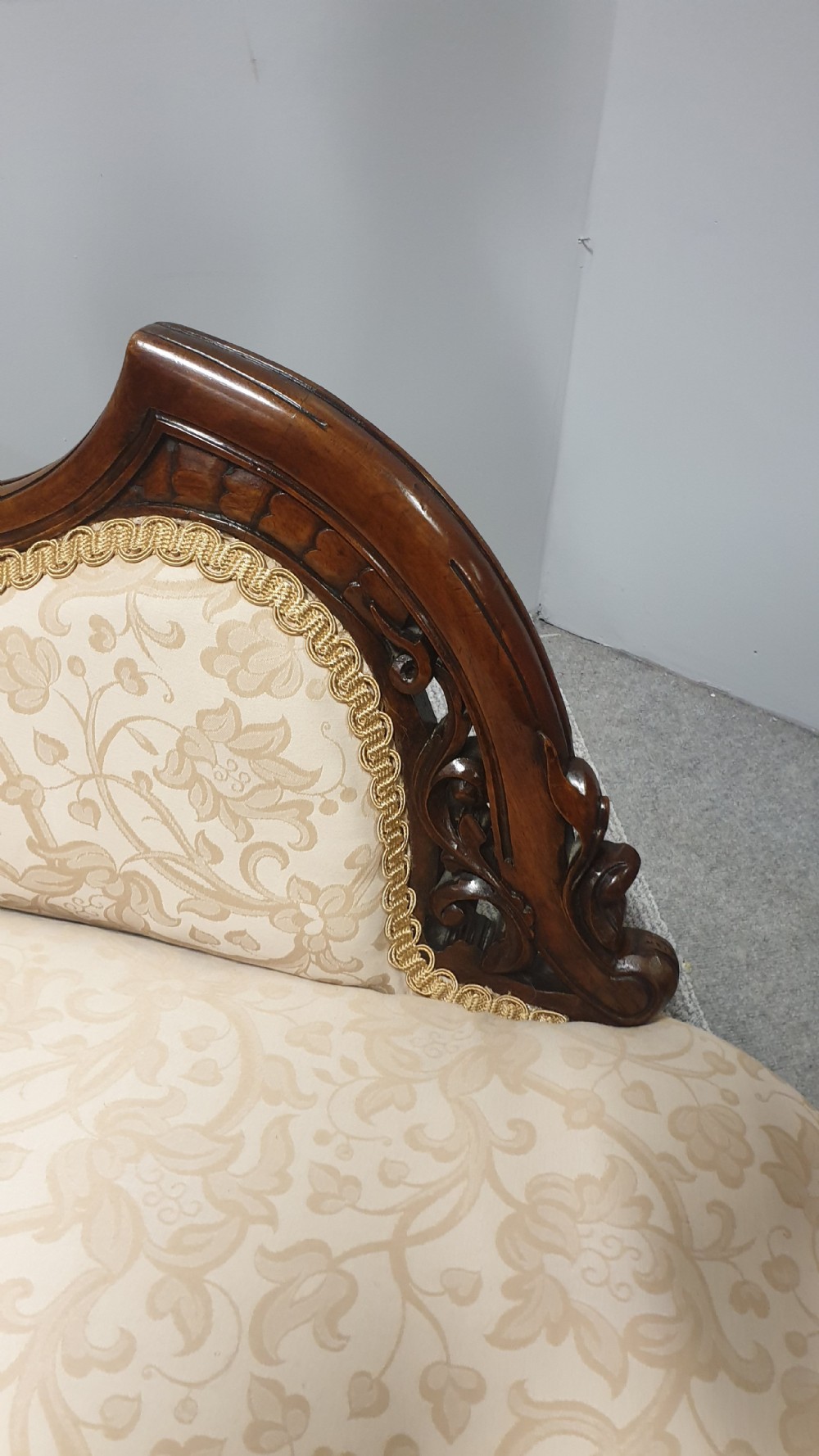 Victorian Chaise Lounge of Small Proportions View IV