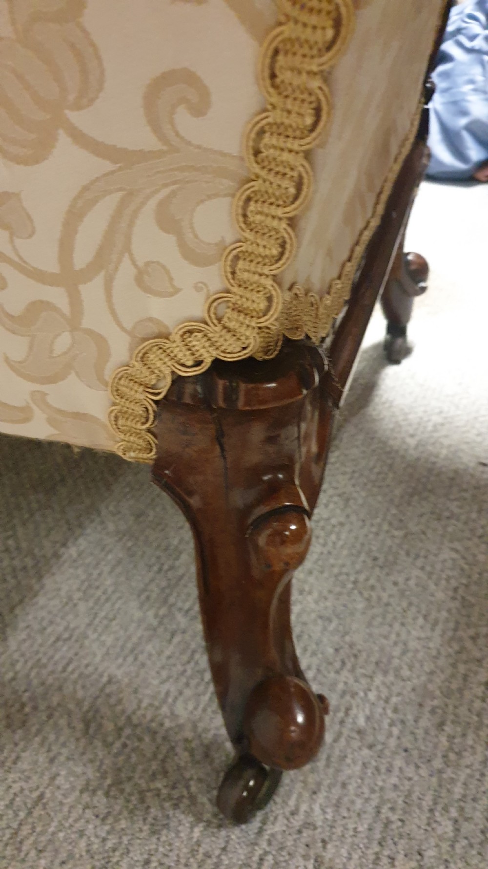 Victorian Chaise Lounge of Small Proportions View IX