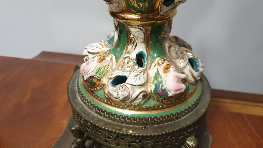 Large Pair Italian Lamps View V