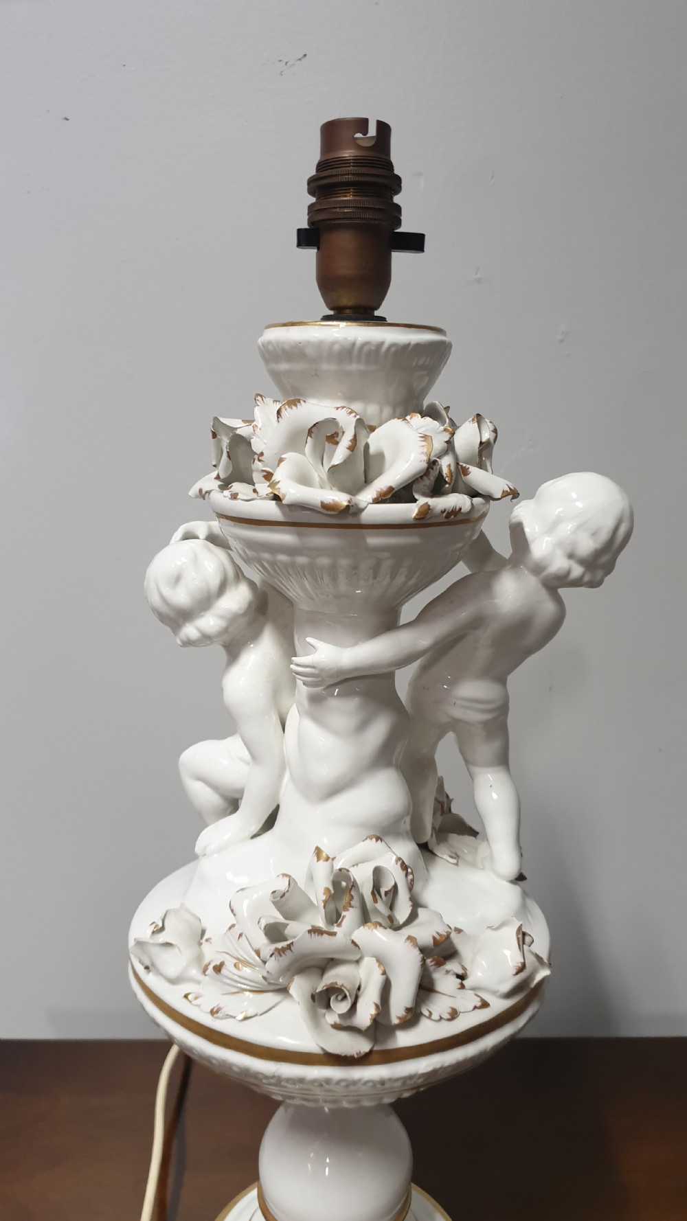 Pretty Italian Porcelain Lamp View IV