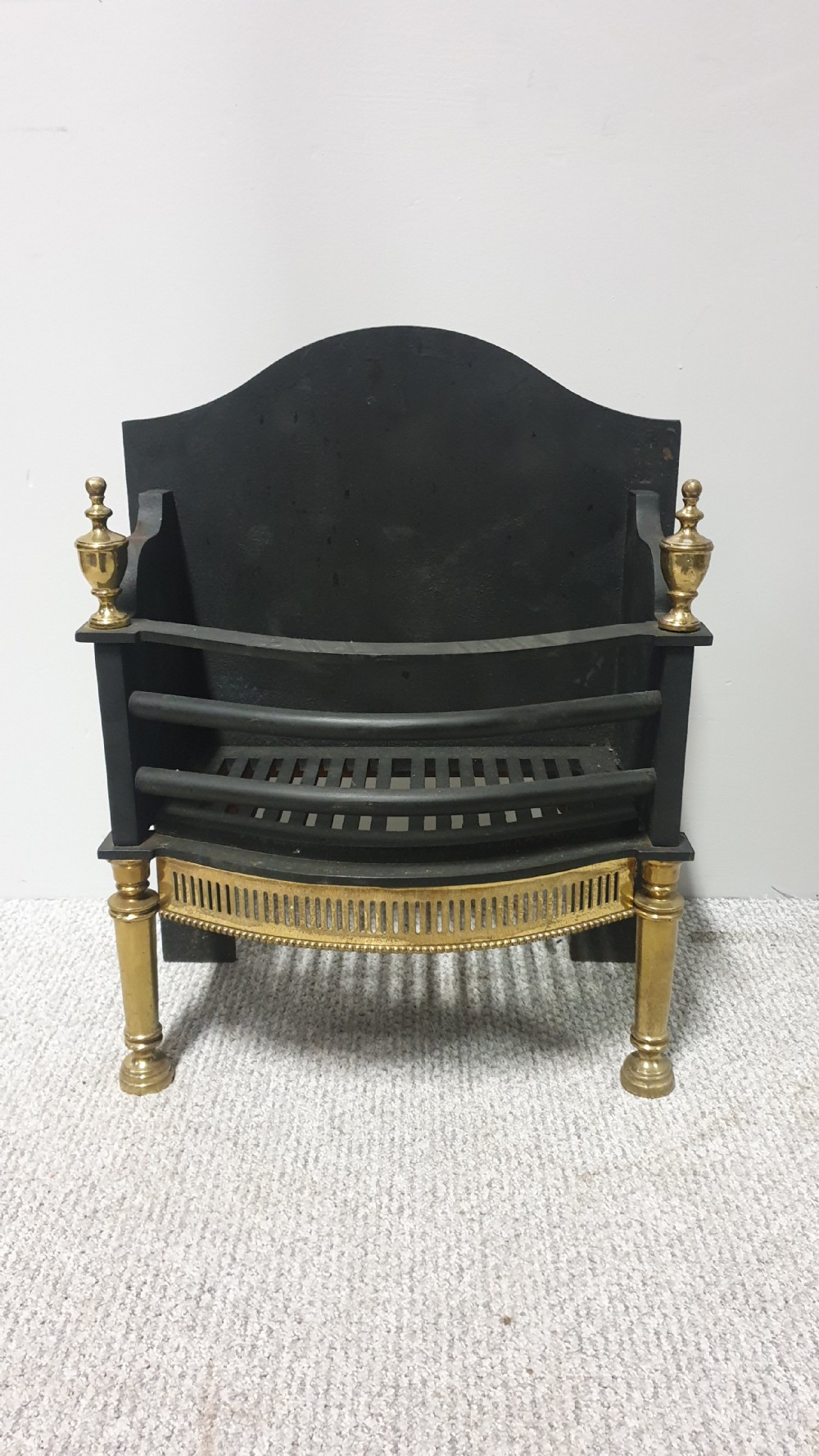 Cast Iron and Brass Grate View V