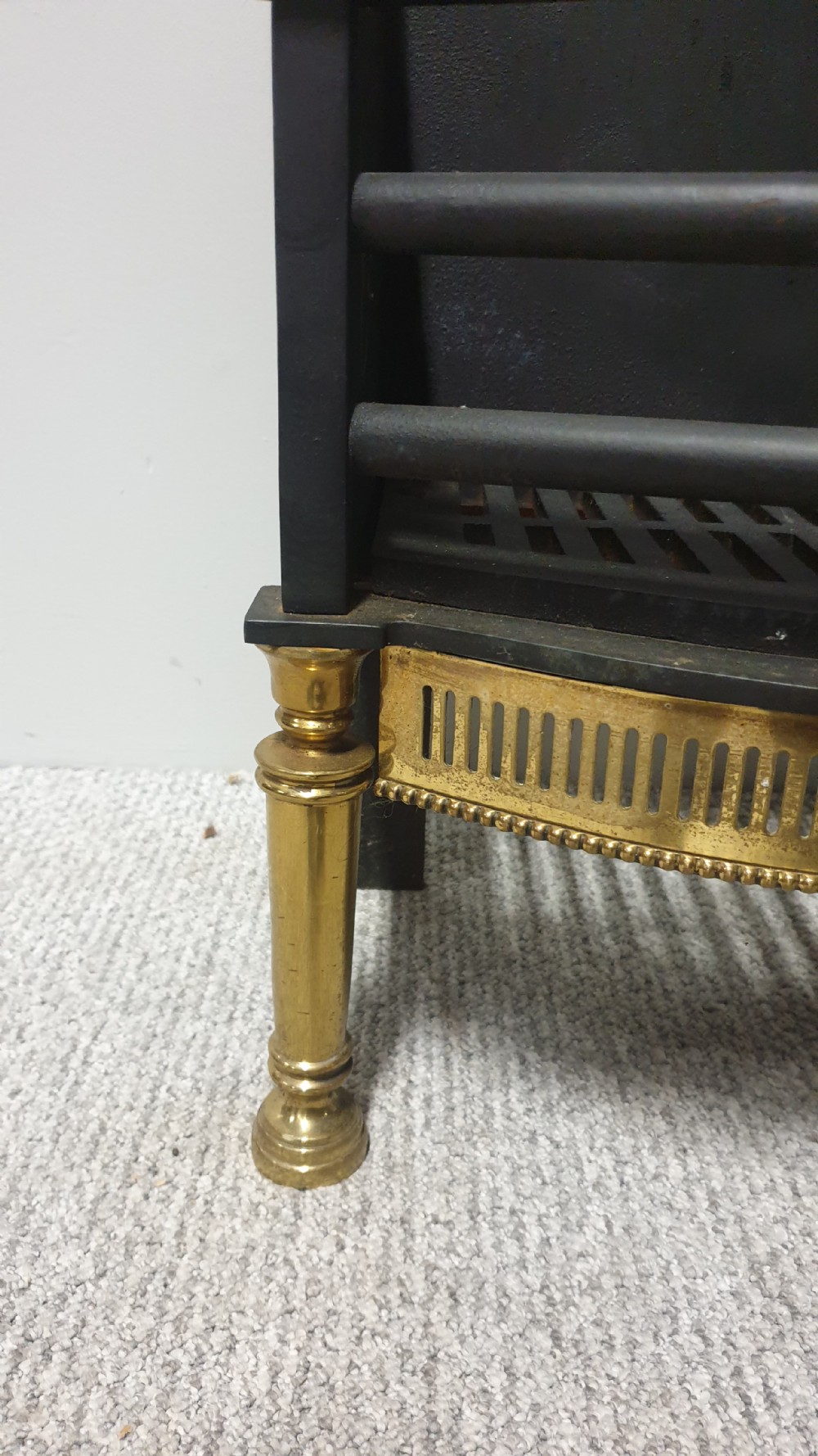 Cast Iron and Brass Grate View VI