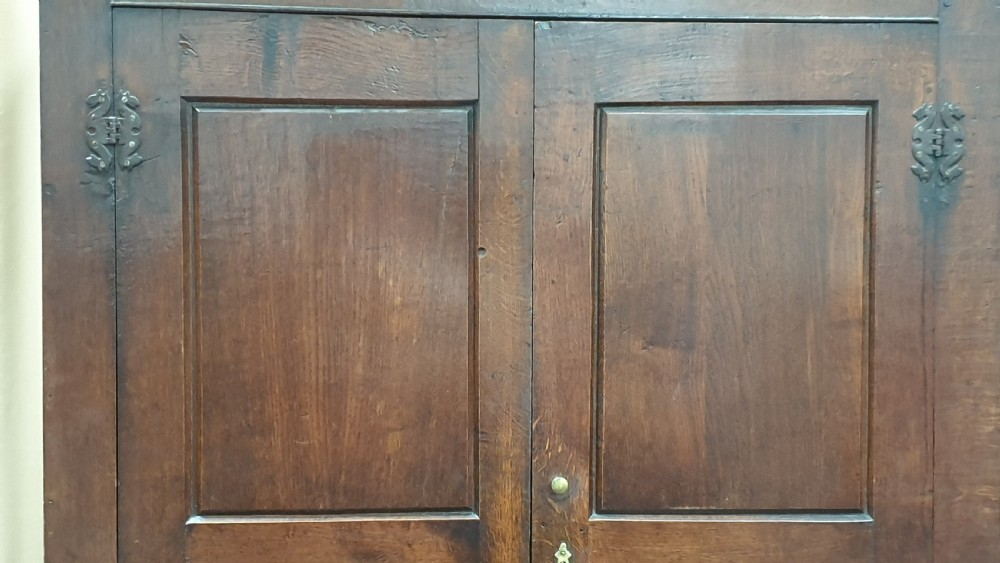 C18th Oak Hall Wardrobe View V