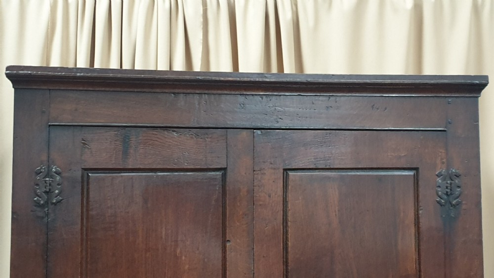 C18th Oak Hall Wardrobe View VI