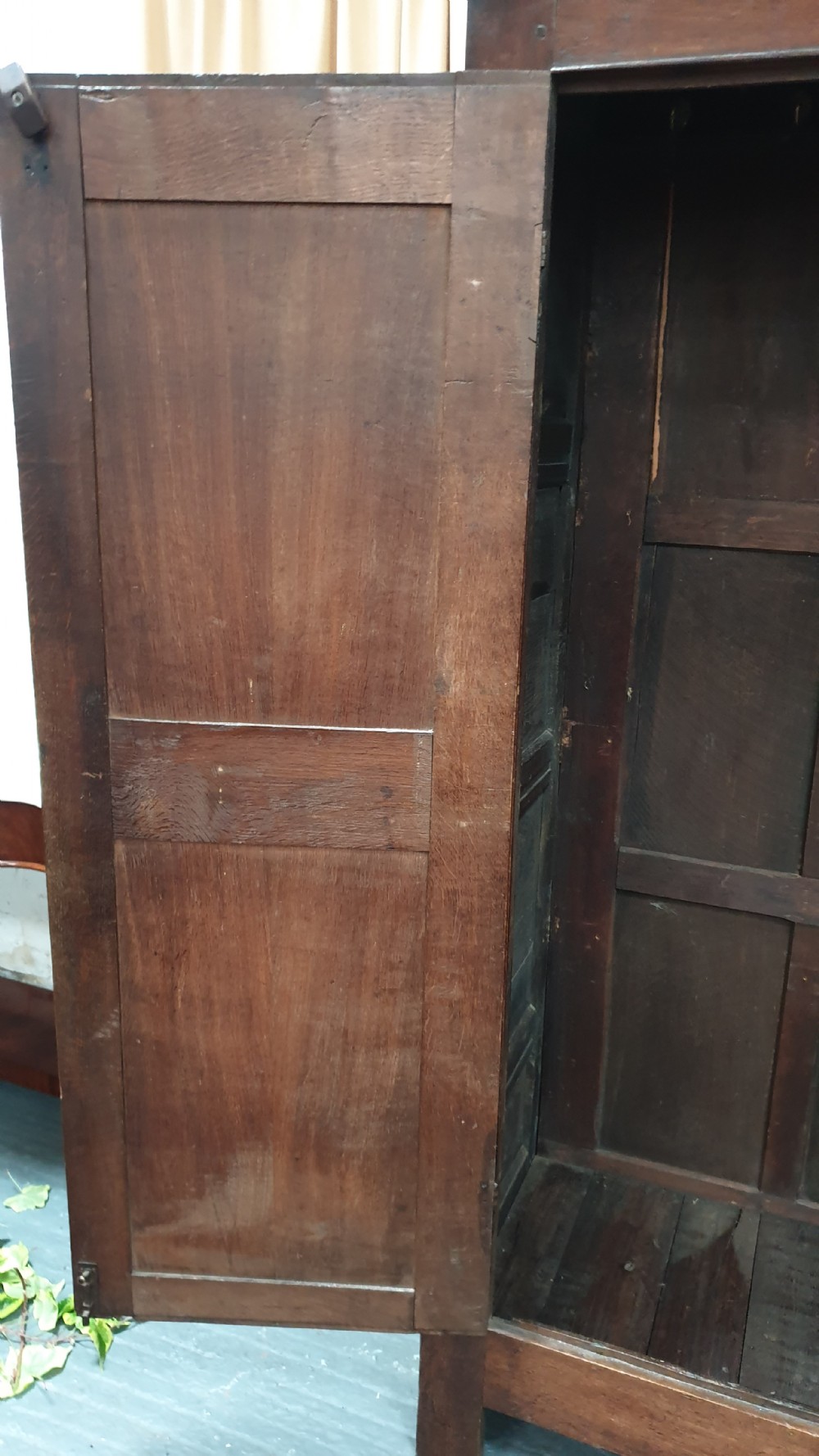 C18th Oak Hall Wardrobe View X