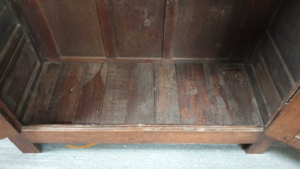 C18th Oak Hall Wardrobe View XI