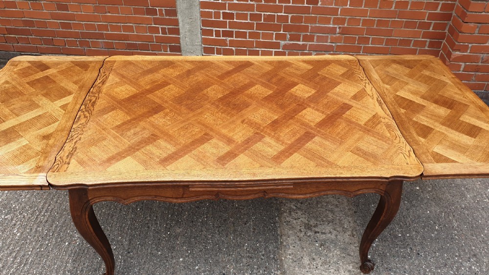 French Oak Drawleaf Table View II