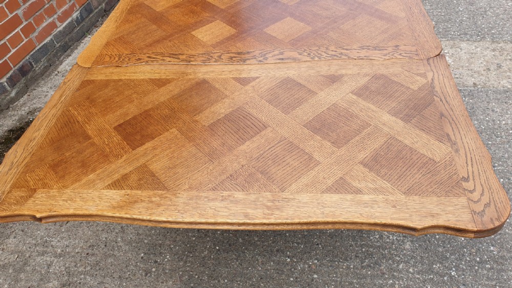 French Oak Drawleaf Table View IV