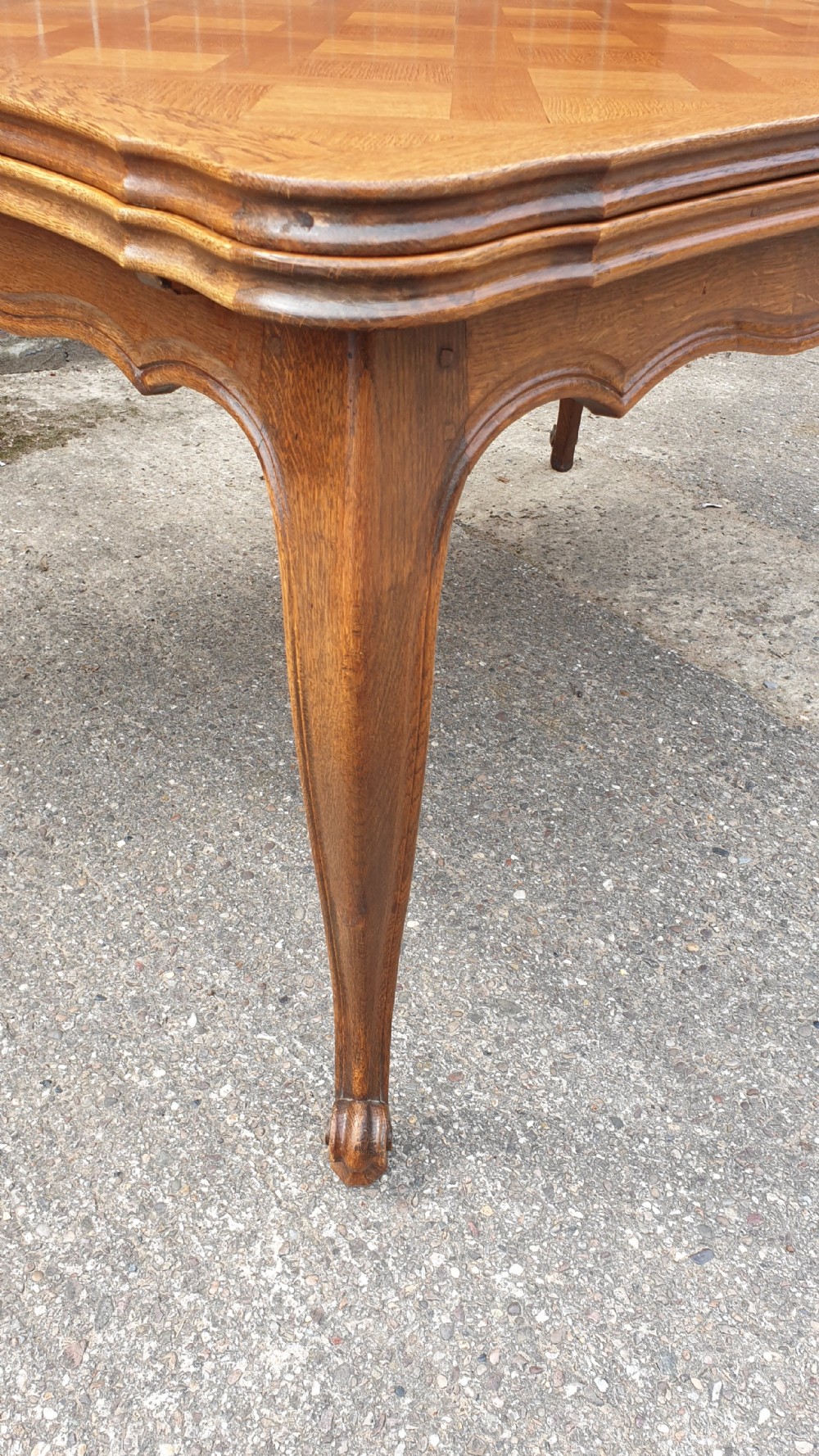 French Oak Drawleaf Table View VII
