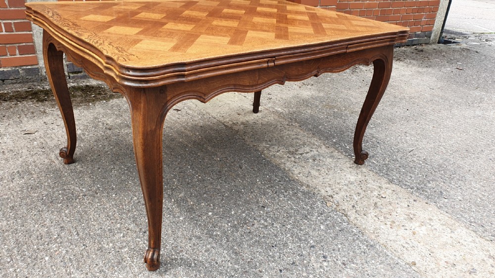 French Oak Drawleaf Table View VIII