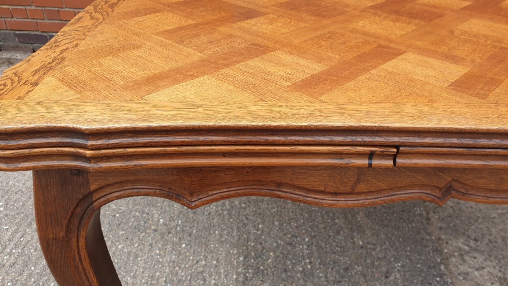 French Oak Drawleaf Table View IX