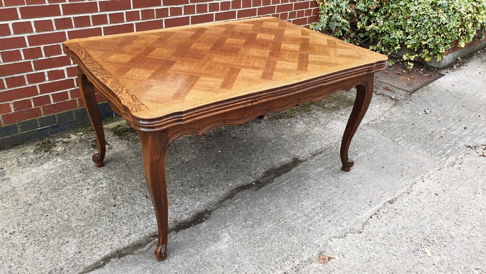 French Oak Drawleaf Table View X
