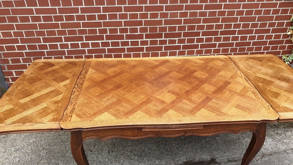 French Oak Drawleaf Table View XIII