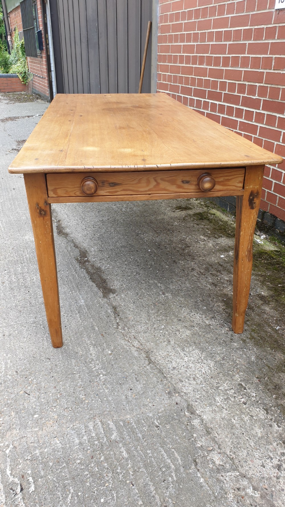 French Fruitwood Kitchen Dining Table View IV