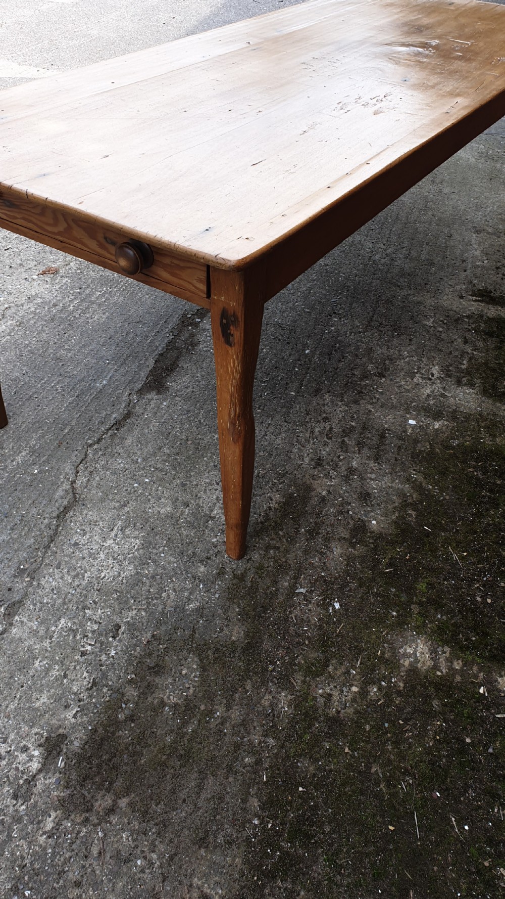 French Fruitwood Kitchen Dining Table View VI