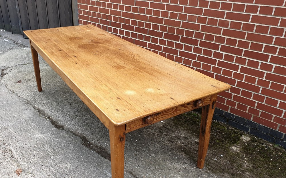 French Fruitwood Kitchen Dining Table View VII