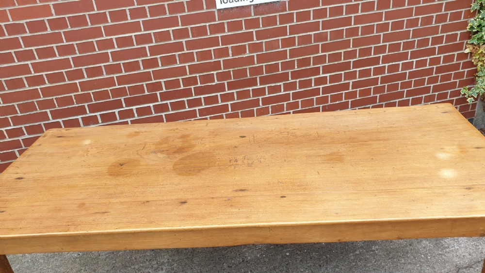 French Fruitwood Kitchen Dining Table View IX