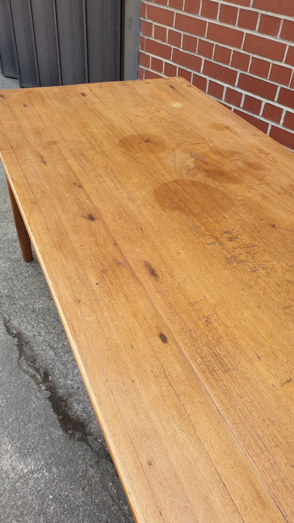 French Fruitwood Kitchen Dining Table View XI