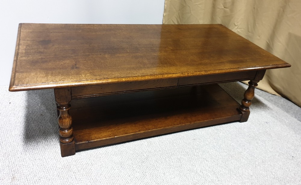 Solid Oak Plank Coffee Table