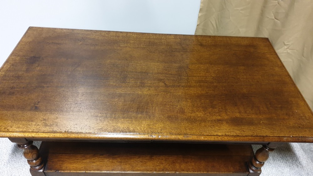 Solid Oak Plank Coffee Table View IV