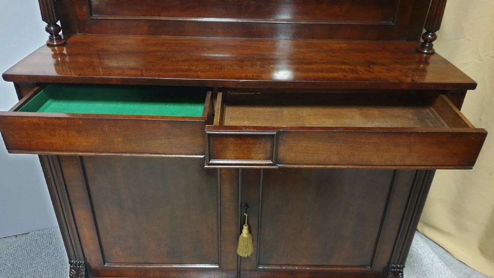 Regency Mahogany Chiffonier Sideboard View VII