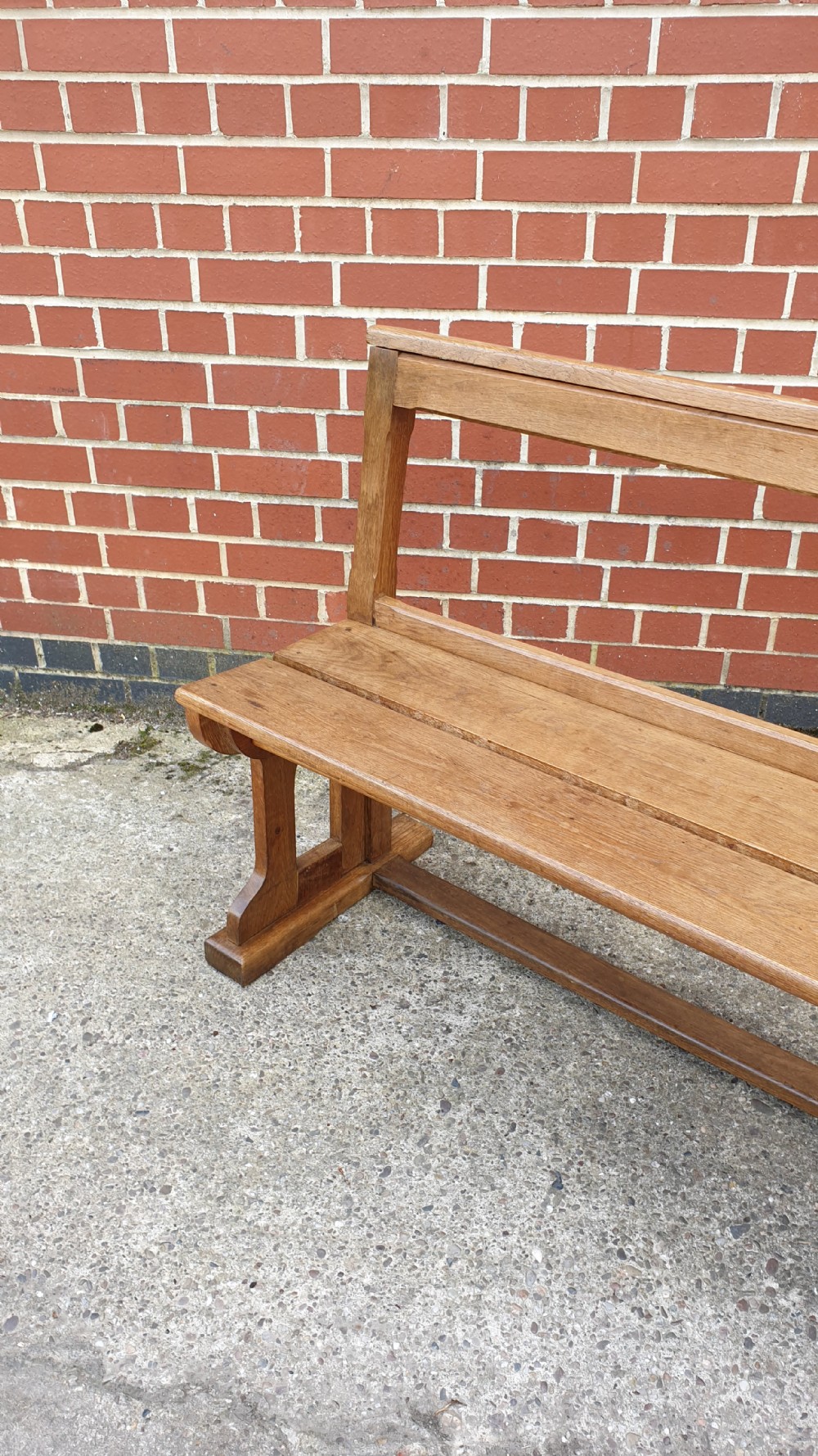 Superb Pair Oak Benches View IV