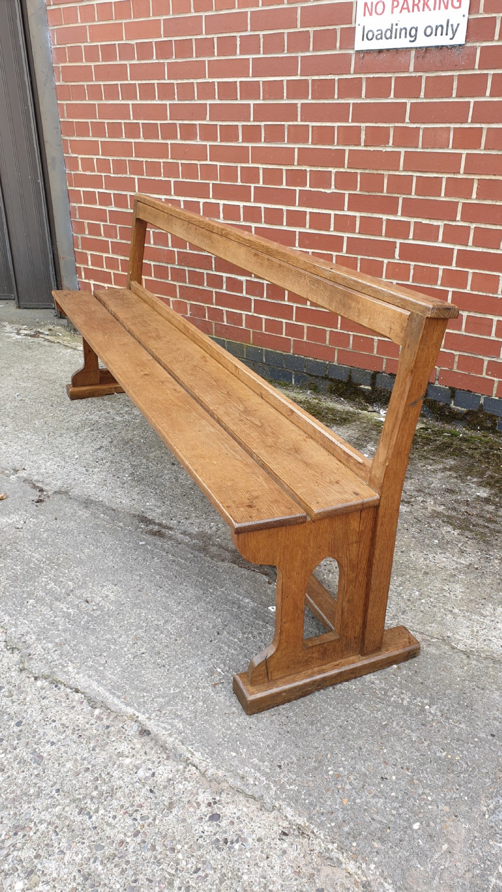 Superb Pair Oak Benches View V