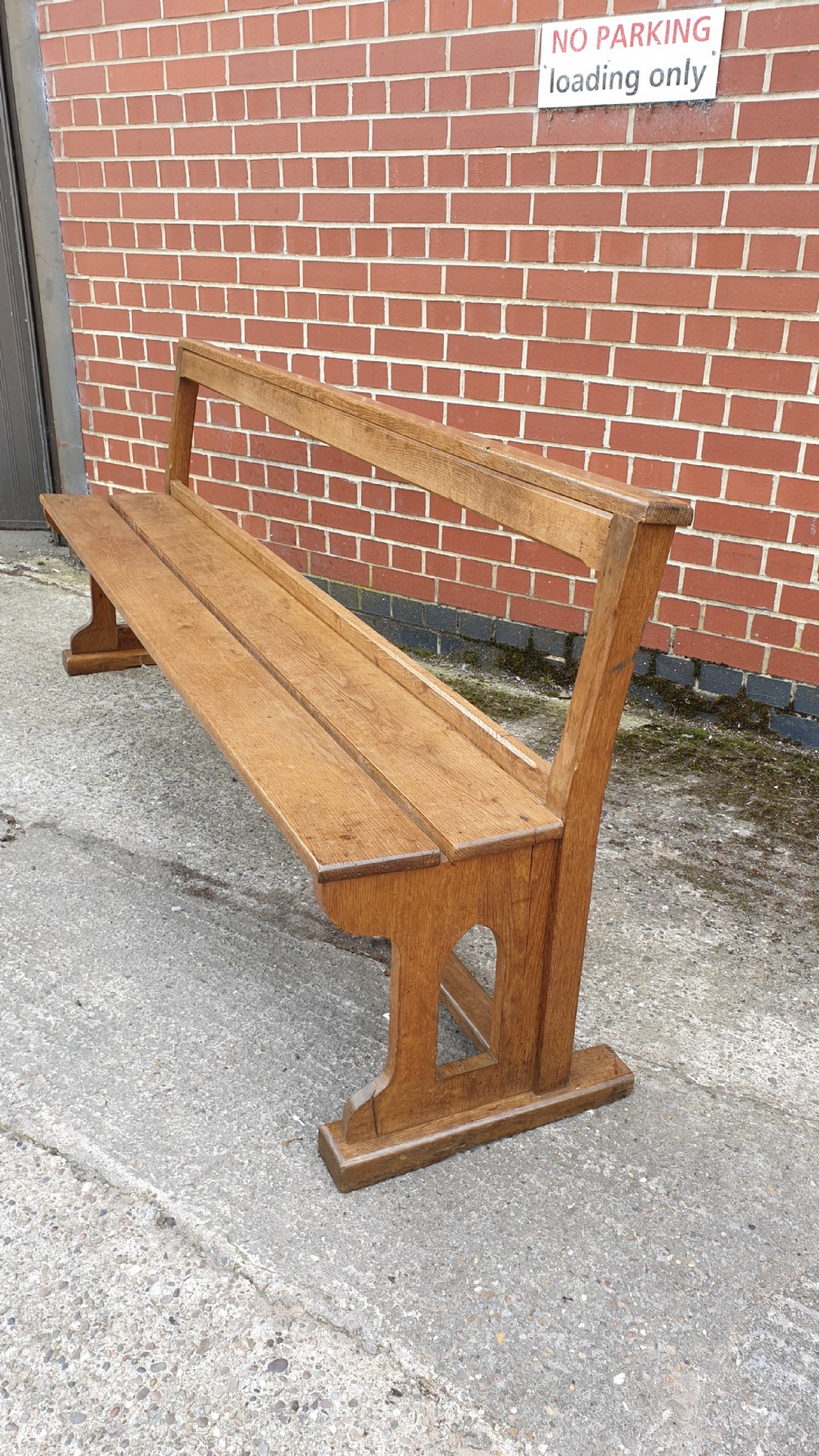 Superb Pair Oak Benches View VI