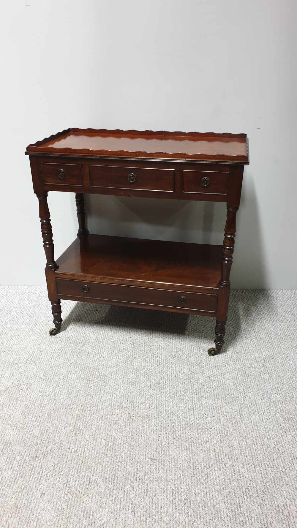 Good Mahogany Two Tier Trolley