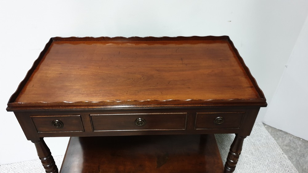 Good Mahogany Two Tier Trolley View III