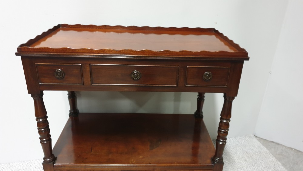 Good Mahogany Two Tier Trolley View IV