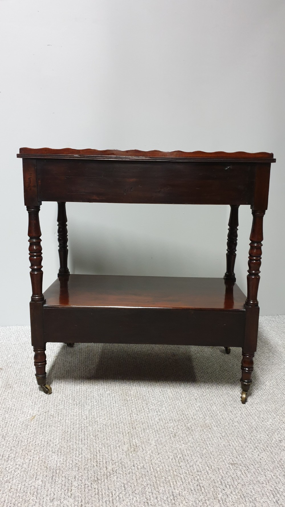 Good Mahogany Two Tier Trolley View X
