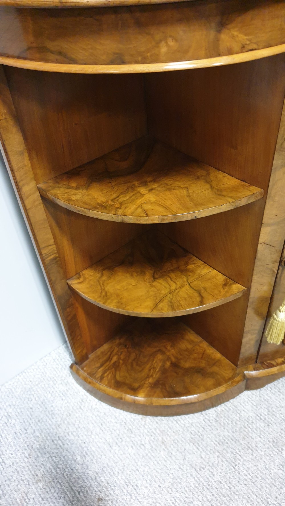 Burr Walnut Credenza View VI