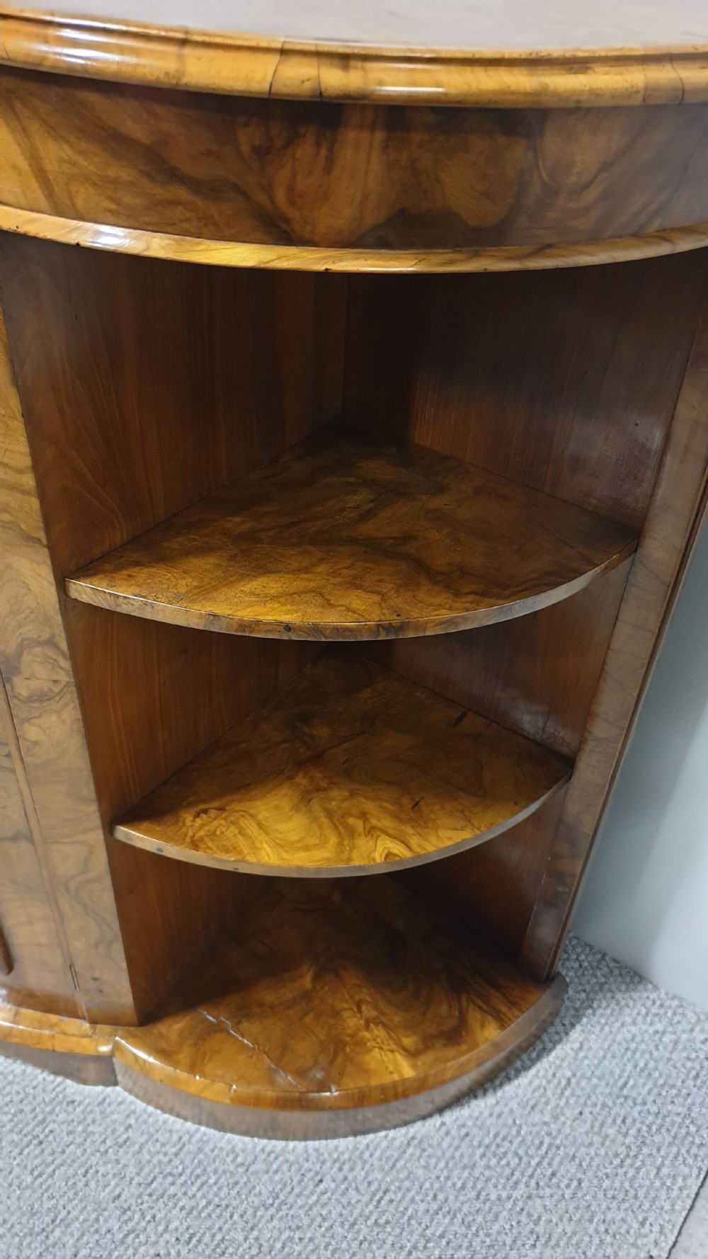 Burr Walnut Credenza View VII