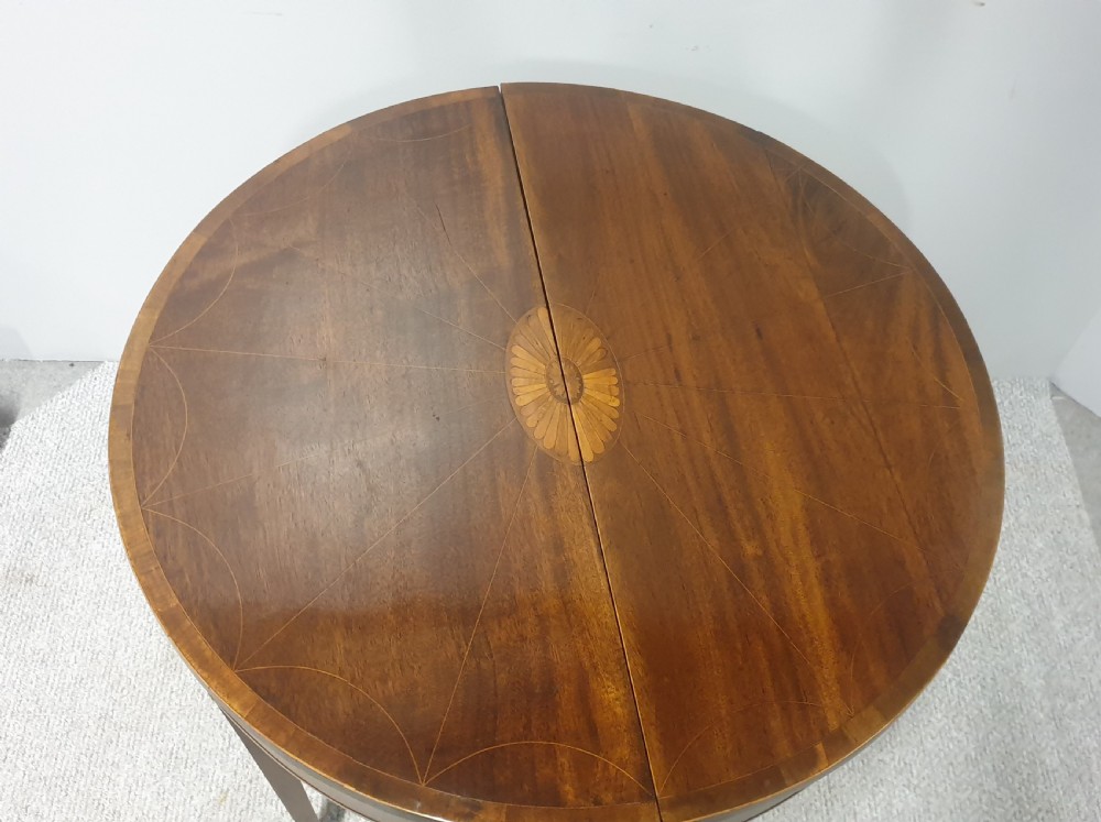 Pair Georgian Inlaid Console Tables View VI