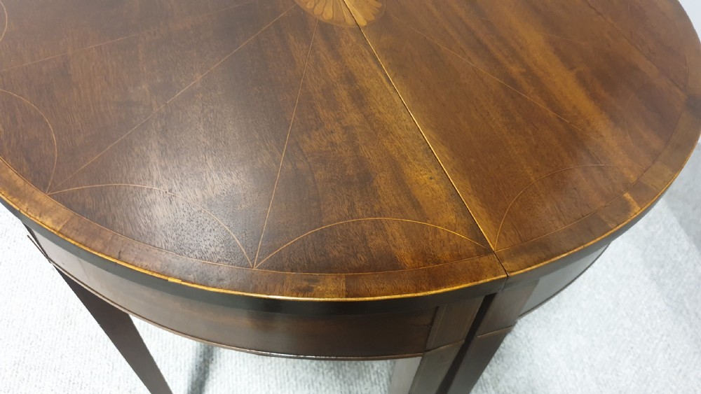Pair Georgian Inlaid Console Tables View VII