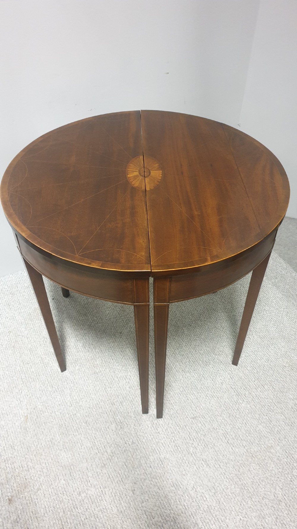 Pair Georgian Inlaid Console Tables View VIII