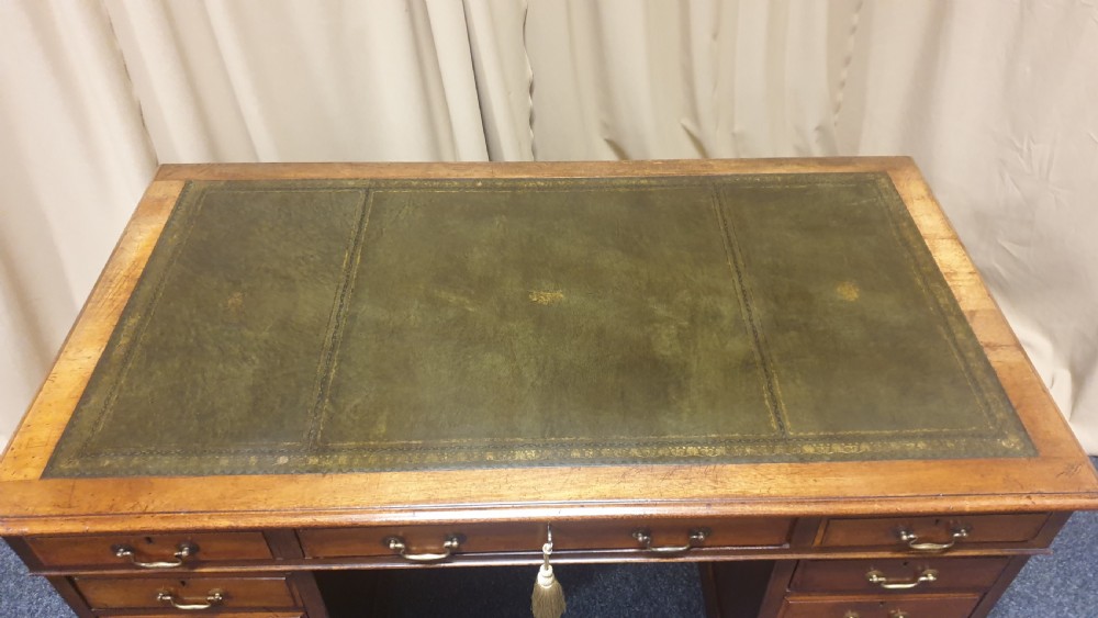 Victorian Mahogany Pedestal Desk View III