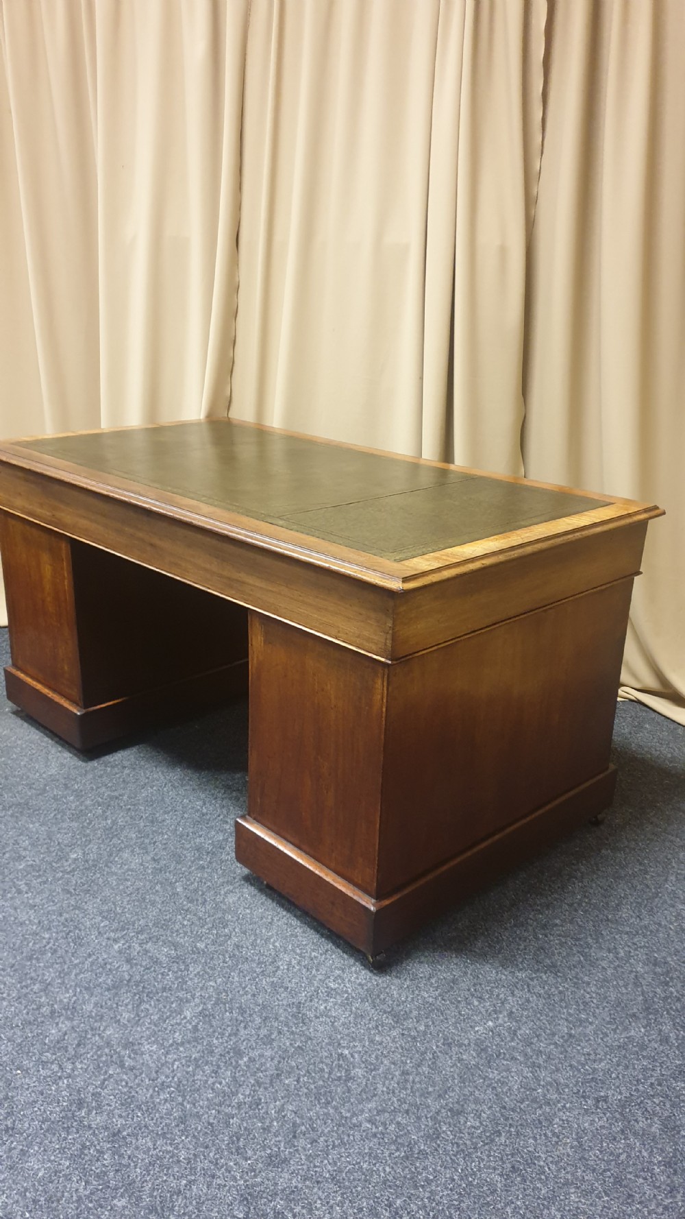 Victorian Mahogany Pedestal Desk View IX