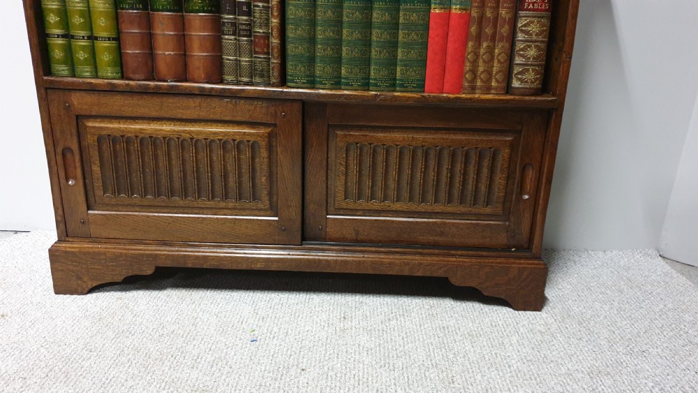 Solid Oak Open Bookcase View IV
