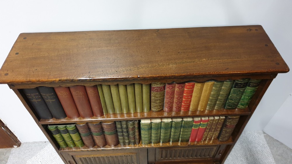 Solid Oak Open Bookcase View VI