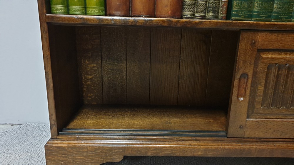 Solid Oak Open Bookcase View XII