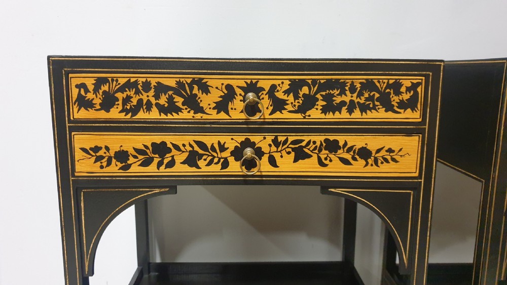 Pair Painted Lamp Side Tables View IV