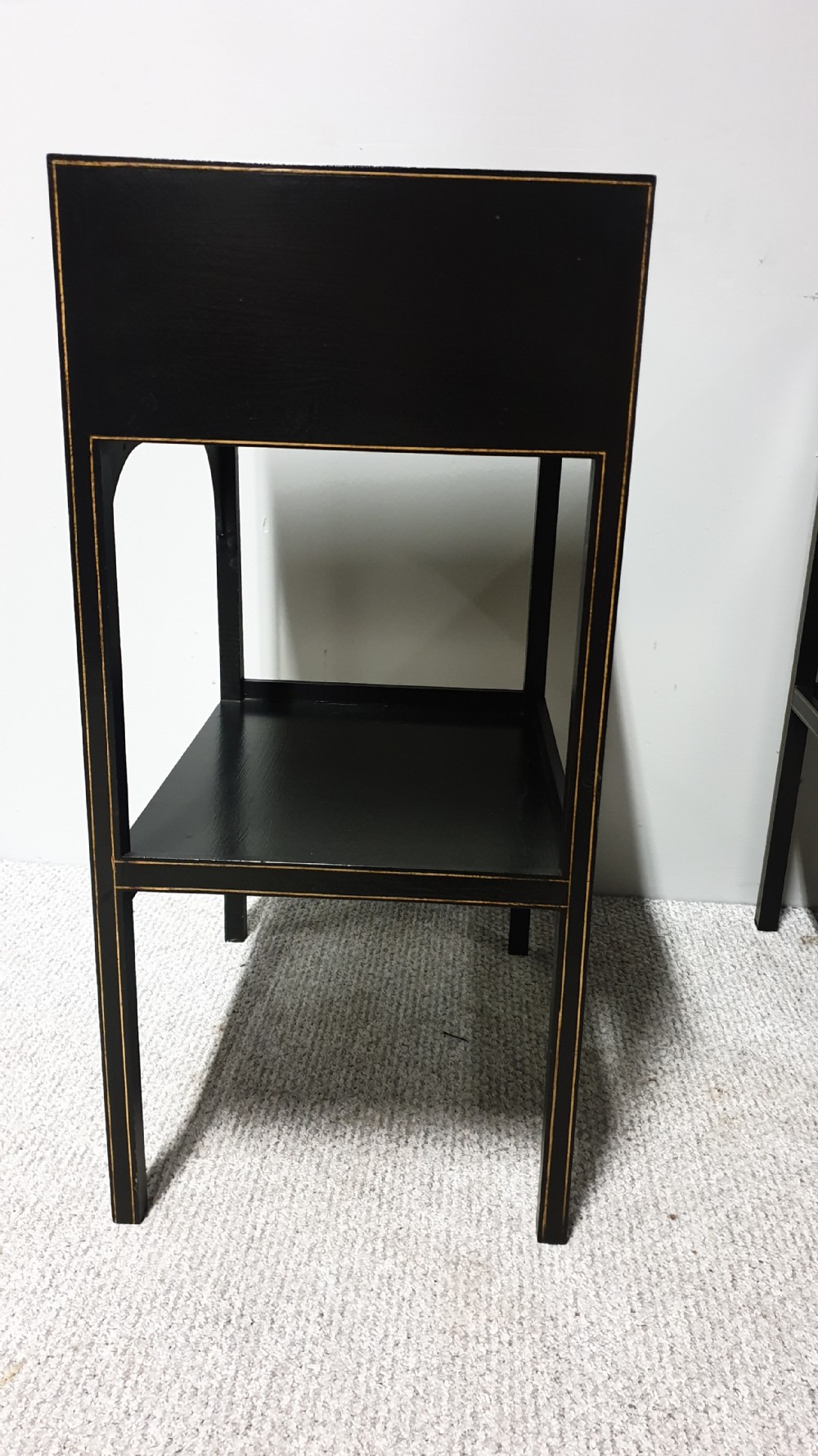 Pair Painted Lamp Side Tables View IX