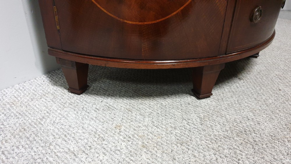 Mahogany Inlaid Demi Loon Cabinet View VI