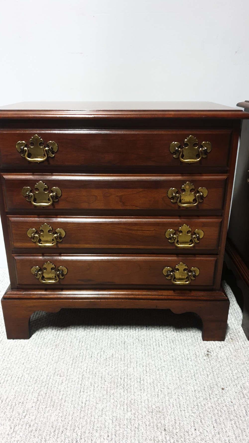 Pair Solid Mahogany Chests of Drawers View III