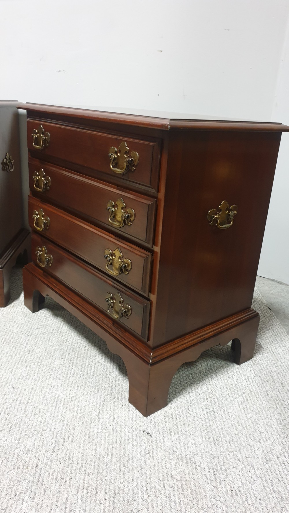 Pair Solid Mahogany Chests of Drawers View IV